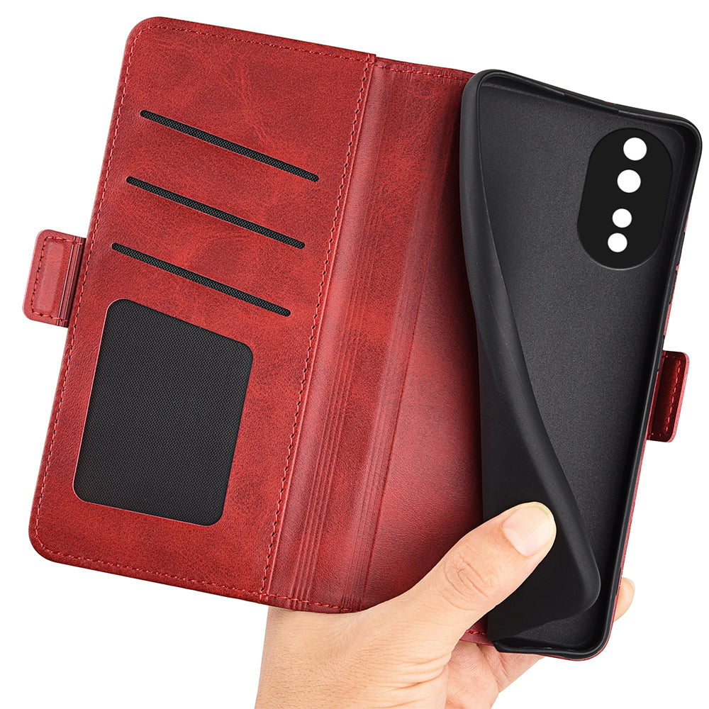 For Honor 80 5G Flip Folio Book Stand PU Leather Phone Case Calf Texture Wallet Style Dual Magnetic Clasp Protective Cover For Honor 80 5G Flip Folio Book Stand PU Leather Phone Case Calf Texture Wallet Style Dual Magnetic Clasp Protective Cover